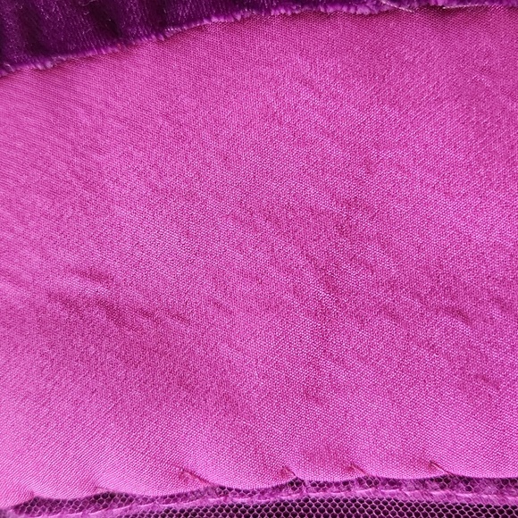 Purple Velvet Pure Silk Maxi Skirt - Picture 8 of 14